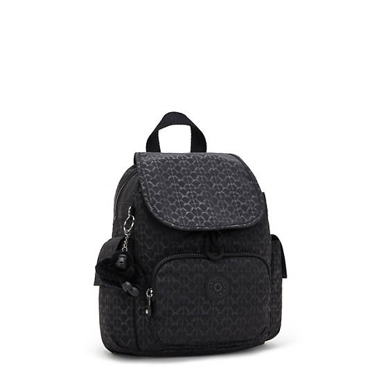 Kipling City Pack Printed Mini Backpack Black | KZQUN1395