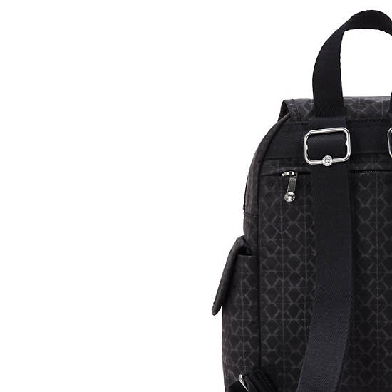 Kipling City Pack Printed Mini Backpack Black | KZQUN1395