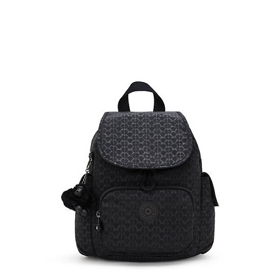 Kipling City Pack Printed Mini Backpack Black | KZQUN1395