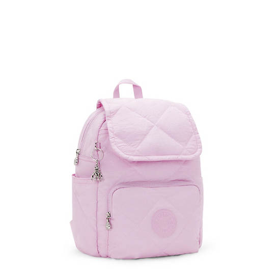 Kipling City Pack Quilted Small Backpack Pink | UFTMH2809