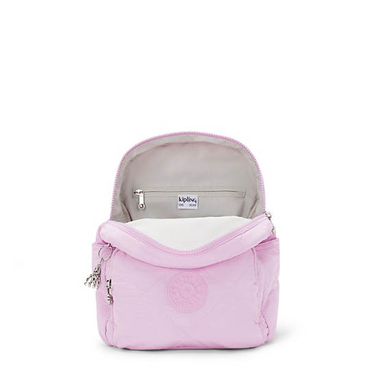 Kipling City Pack Quilted Small Backpack Pink | UFTMH2809