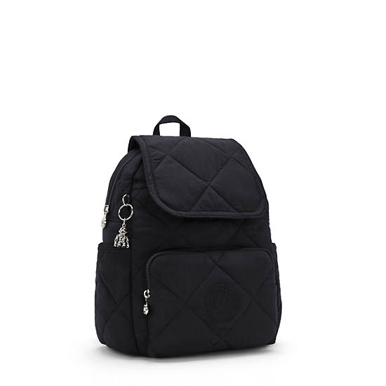 Kipling City Pack Quilted Small Backpack Black | LBQXK4523