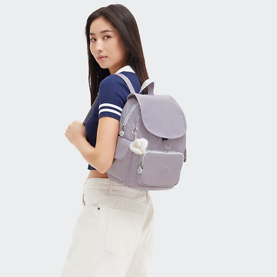 Kipling City Pack Small Backpack Grey | ERKFT7408