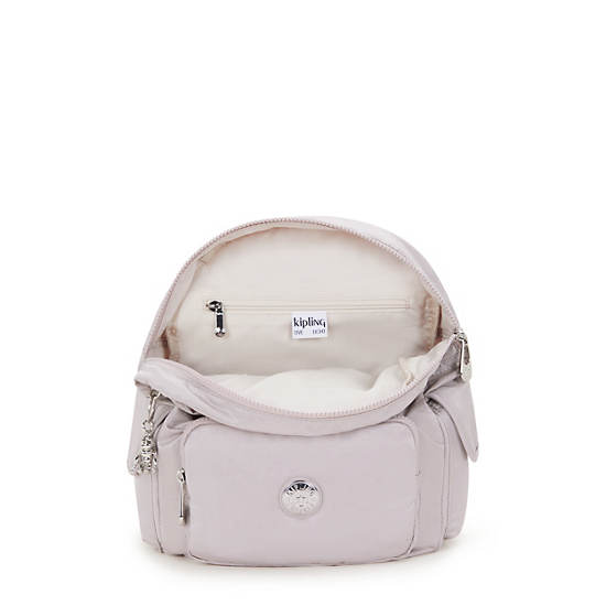 Kipling City Pack Small Backpack Silver | OBHIG1203