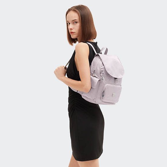 Kipling City Pack Small Backpack Silver | OBHIG1203