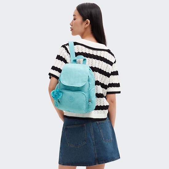 Kipling City Zip Mini Backpack Light Turquoise | XNEGM2579