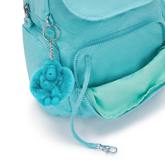 Kipling City Zip Mini Backpack Light Turquoise | XNEGM2579