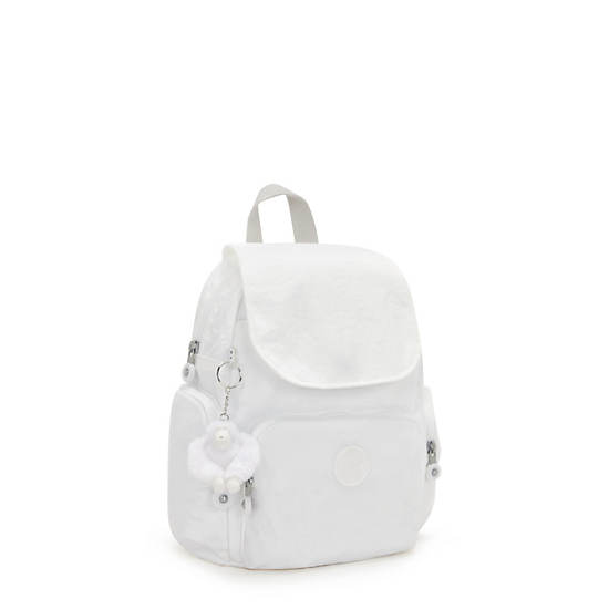 Kipling City Zip Mini Backpack White | EQRAO6831