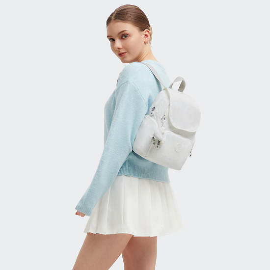 Kipling City Zip Mini Backpack White | EQRAO6831