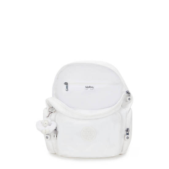 Kipling City Zip Small Backpack White | DHBGV9278