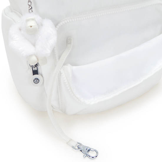 Kipling City Zip Small Backpack White | DHBGV9278