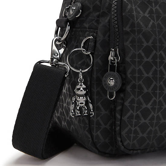 Kipling Cool Defea Printed Shoulder Bags Black | OJPCG4360