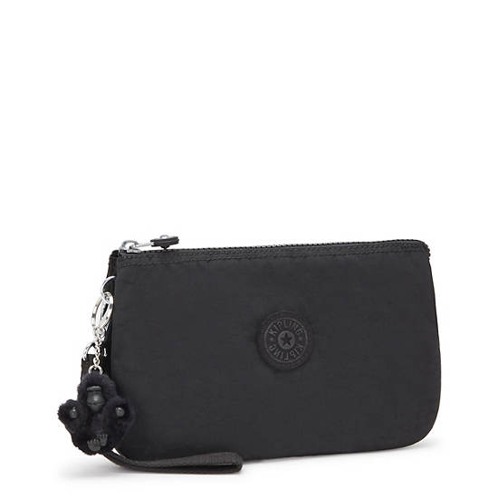 Kipling Creativity Extra Large Wristlet Wallets Black | YROLX9046