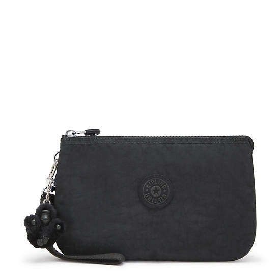 Kipling Creativity Extra Large Wristlet Wallets Black | YROLX9046