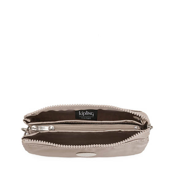 Kipling Creativity Large Metallic Pouches Metal | DUHFK6270