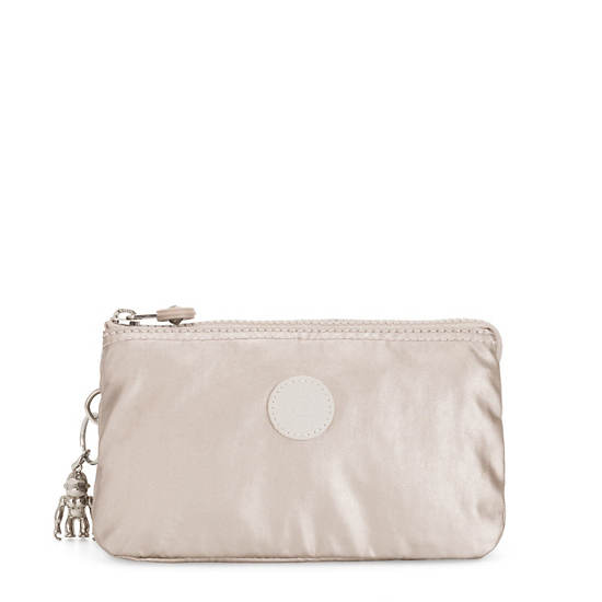 Kipling Creativity Large Metallic Pouches Metal | DUHFK6270