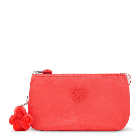 Kipling Creativity Large Pouches Coral | WKZFV3029