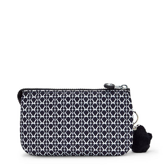 Kipling Creativity Large Printed Pouches Black / White | IXVLC2714