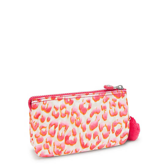 Kipling Creativity Large Printed Pouches Pink | SDHRF6198