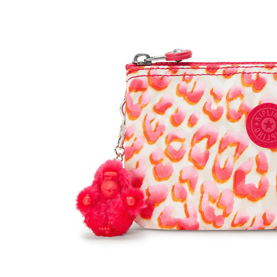 Kipling Creativity Large Printed Pouches Pink | SDHRF6198