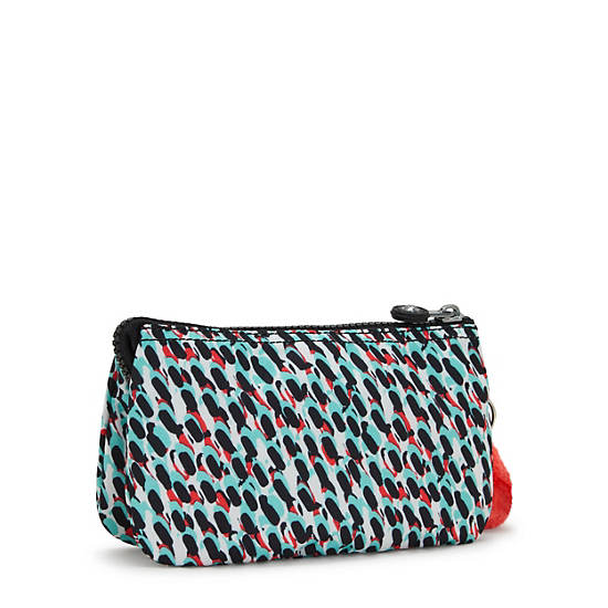 Kipling Creativity Large Printed Pouches Black / Multicolor | PYQDL4562