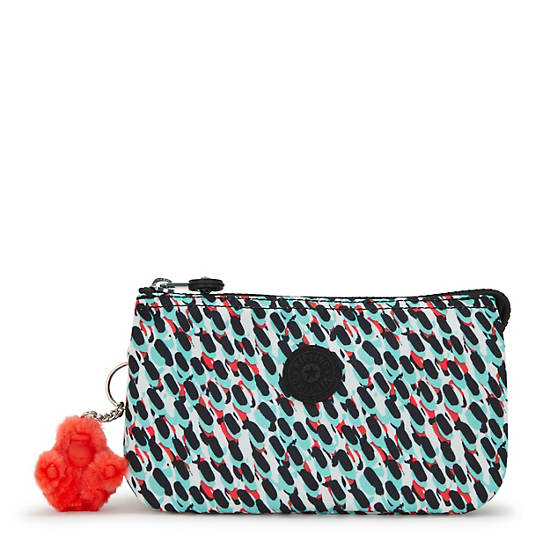 Kipling Creativity Large Printed Pouches Black / Multicolor | PYQDL4562