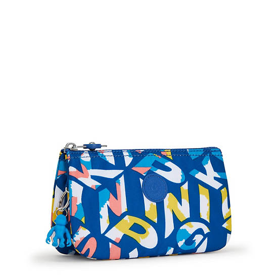 Kipling Creativity Large Printed Pouches Blue / Multicolor | IEKZS5370