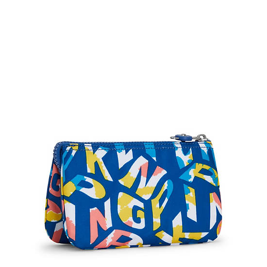 Kipling Creativity Large Printed Pouches Blue / Multicolor | IEKZS5370