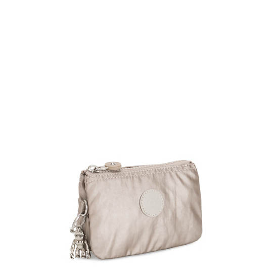 Kipling Creativity Small Metallic Pouches Metal | LWXJH0948