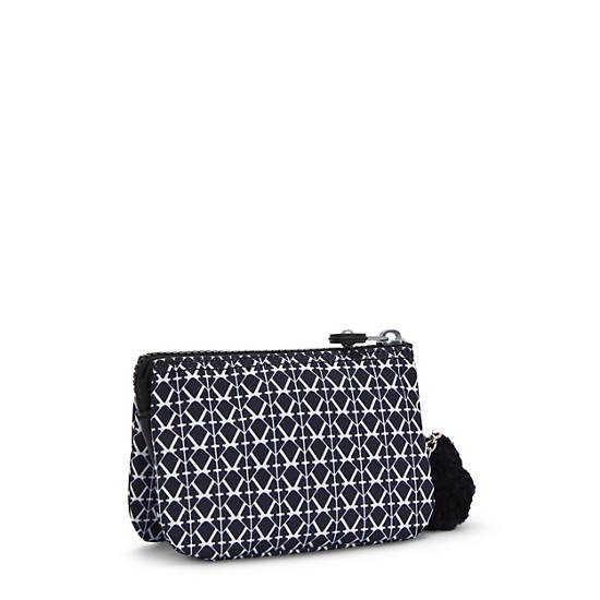 Kipling Creativity Small Printed Pouches Black / White | JGYBE7038