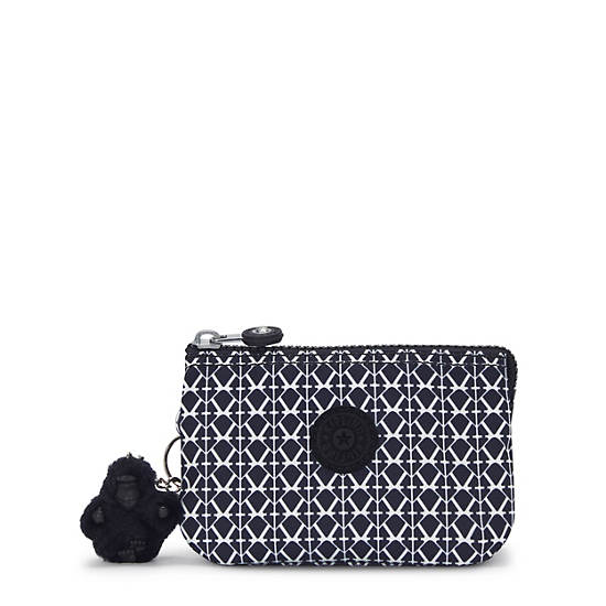 Kipling Creativity Small Printed Pouches Black / White | JGYBE7038