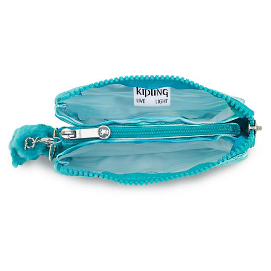 Kipling Creativity Small Printed Pouches Light Turquoise | GPQNZ2135