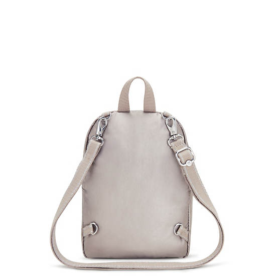 Kipling Curtis Compact Metallic Convertible Backpack Metal | JYUZH6732