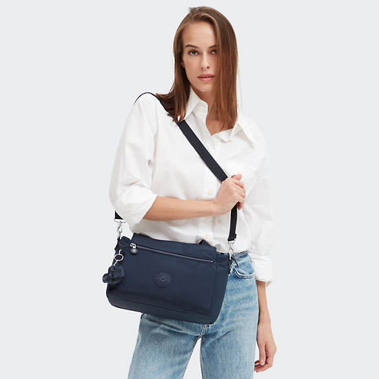 Kipling Elysia Shoulder Bags Blue | QCBNE7682