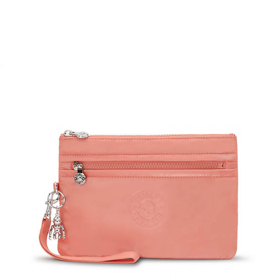 Kipling Fancy Wristlet Wallets Coral | NUMOP1738