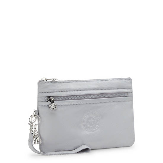 Kipling Fancy Wristlet Wallets Silver | GWKUF8095