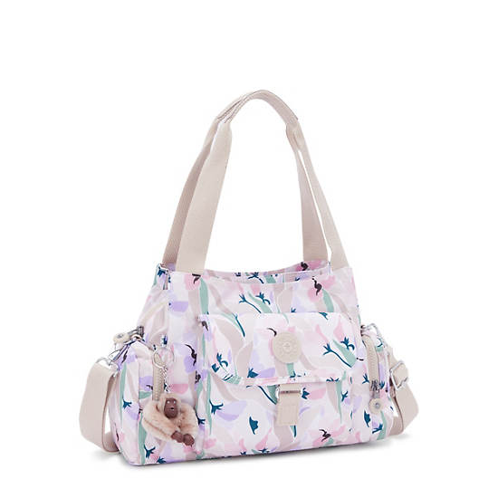 Kipling Felix Large Printed Handbag Pink / Blue / Green | MDRBE2069