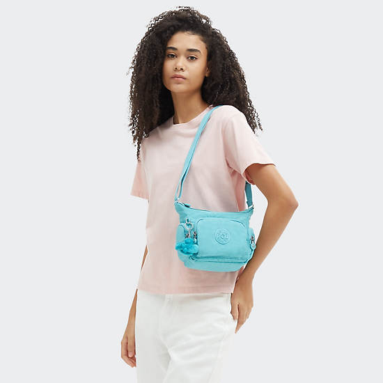 Kipling Gabbie Mini Crossbody Bags Light Turquoise | STRMQ7259