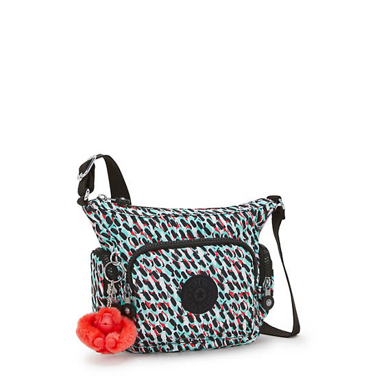 Kipling Gabbie Mini Printed Crossbody Bags Black / Multicolor | QGRUV7291