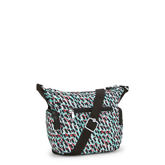 Kipling Gabbie Mini Printed Crossbody Bags Black / Multicolor | QGRUV7291