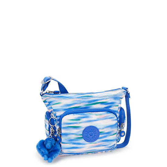 Kipling Gabbie Mini Printed Crossbody Bags Blue | VDQTB0531