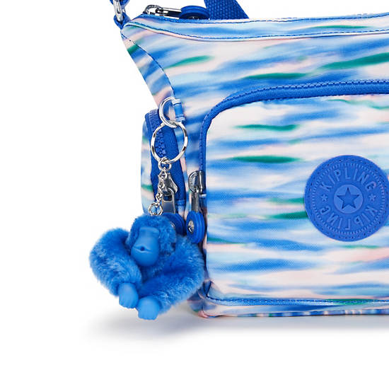 Kipling Gabbie Mini Printed Crossbody Bags Blue | VDQTB0531