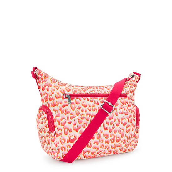 Kipling Gabbie Printed Crossbody Bags Pink | CMOHN7345