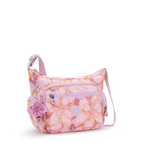 Kipling Gabbie Small Printed Crossbody Bags Coral | YPQSJ4853