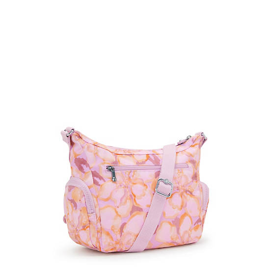 Kipling Gabbie Small Printed Crossbody Bags Coral | YPQSJ4853