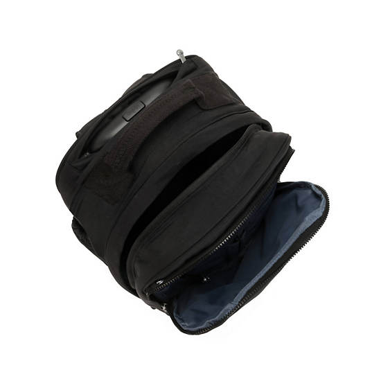 Kipling Gaze Large Rolling Backpack Black | AJBXE0862