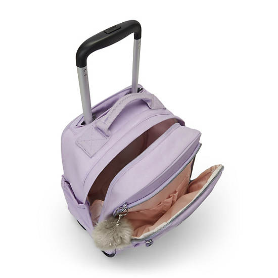 Kipling Gaze Large Rolling Backpack Lavender | PZRVQ5473