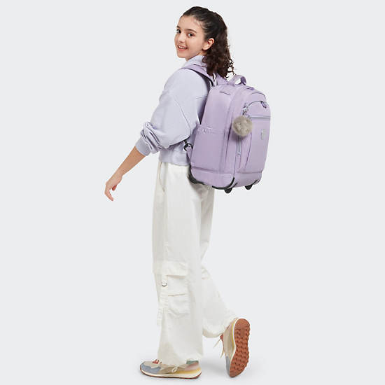 Kipling Gaze Large Rolling Backpack Lavender | PZRVQ5473