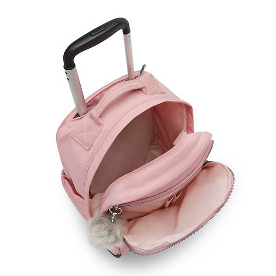 Kipling Gaze Large Rolling Backpack Rose | QKVZT4895