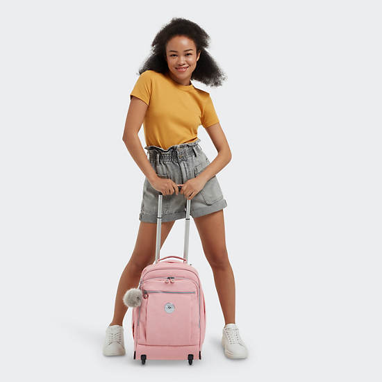 Kipling Gaze Large Rolling Backpack Rose | QKVZT4895